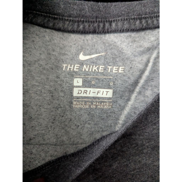 EUC Nike Mens Charcoal Gray Dri Fit Crew Neck - Picture 3 of 4